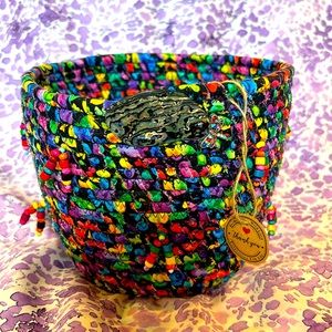 Handmade 6” rope basket